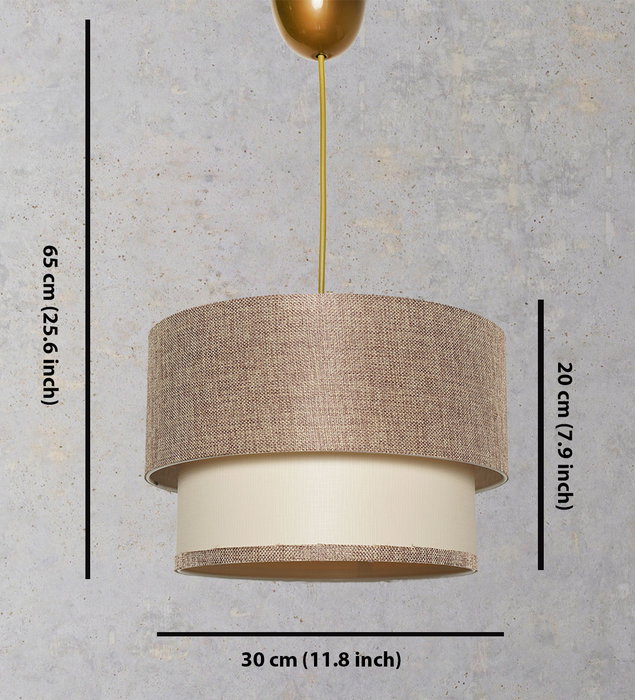 Opviq Tubol - Lámpara de araña Beige y crema Opviq Tubol - Lámpara de araña Beige y crema